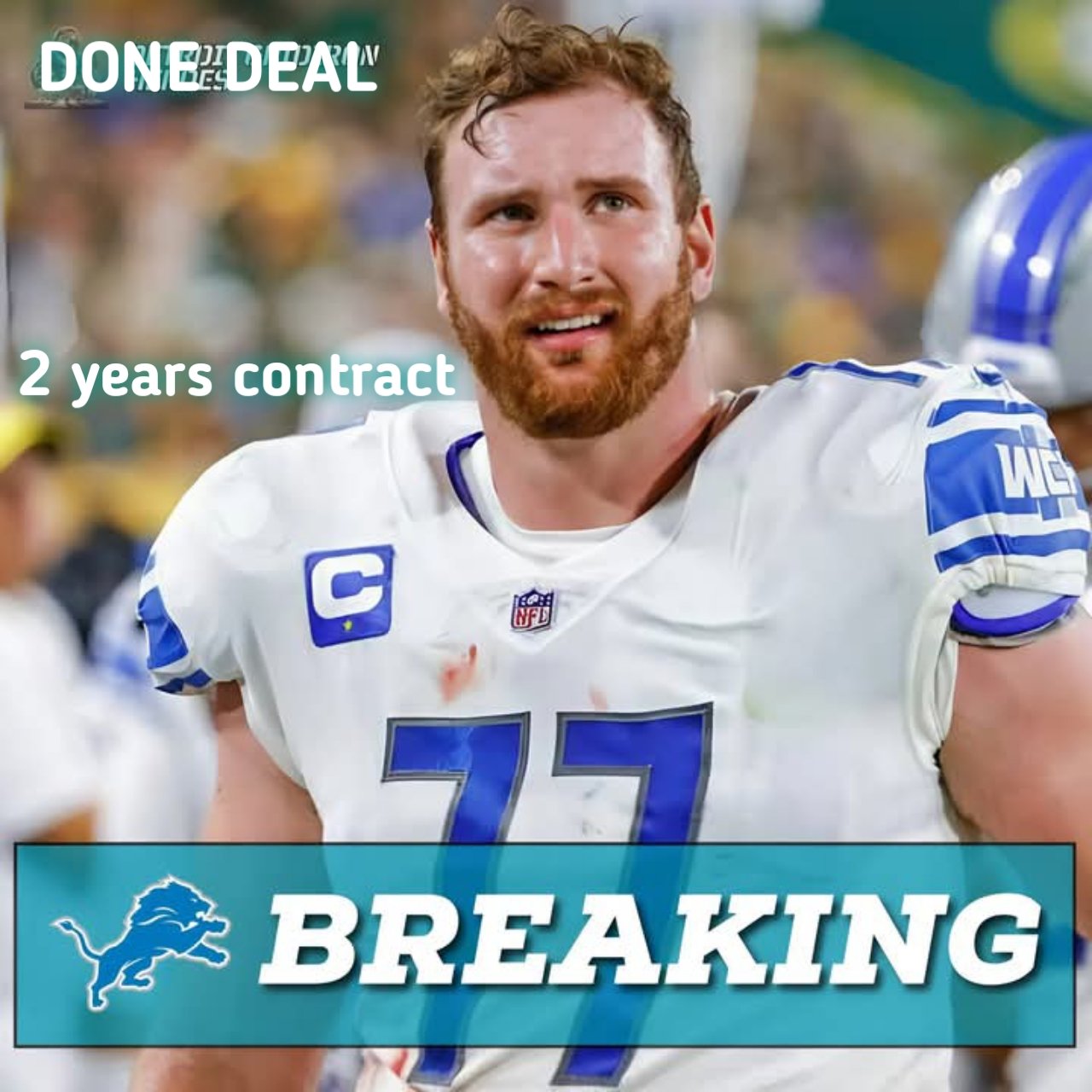 BACK TO BACK: Ragnow have signed 2 years contract! Lions Center Removed from Injury Report, Ready to Face Bears.. see more 