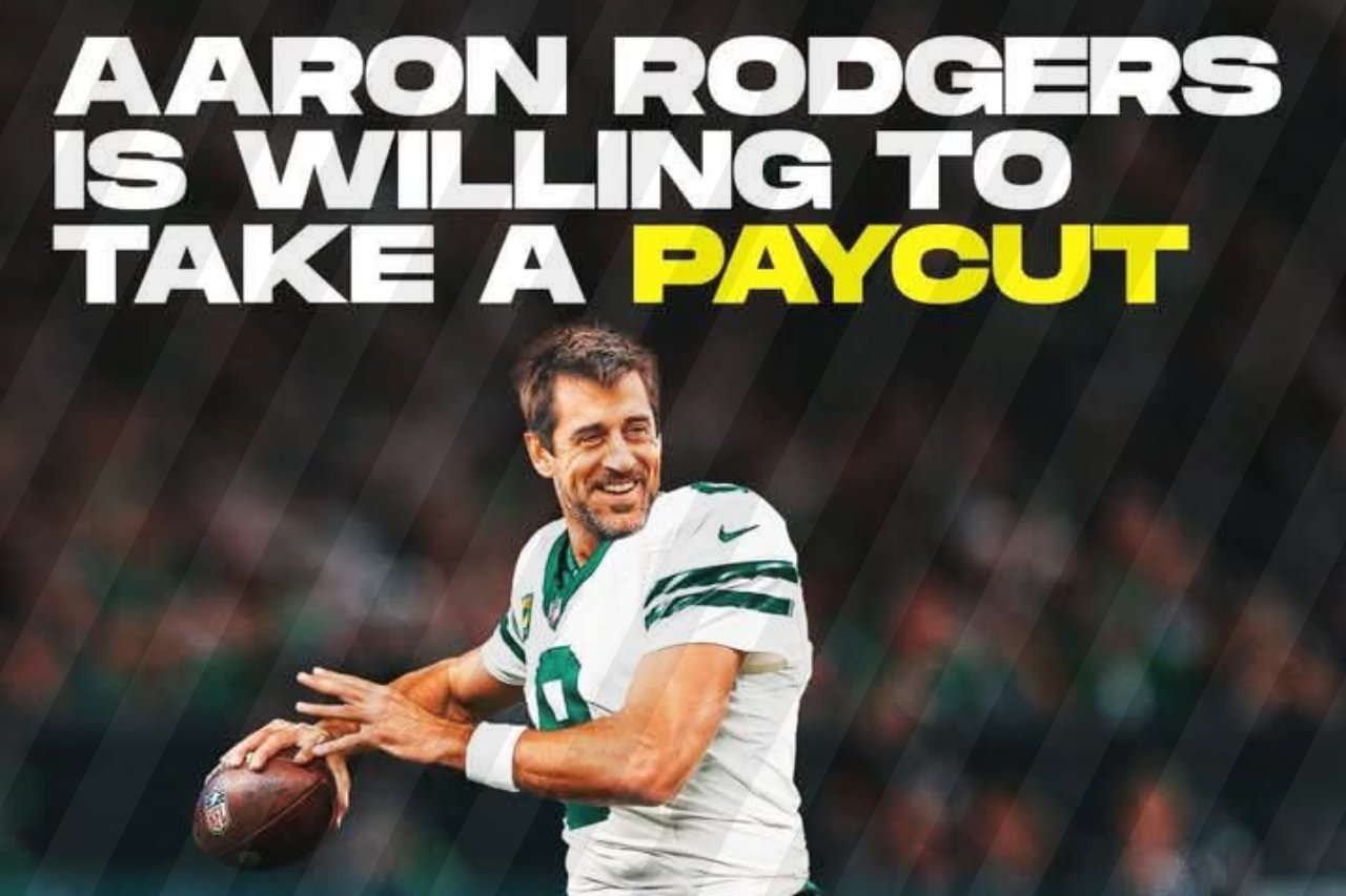 New York Jet Have Announced That Aaron Rodgers Have Take A Big Pay Cut… See more videos…