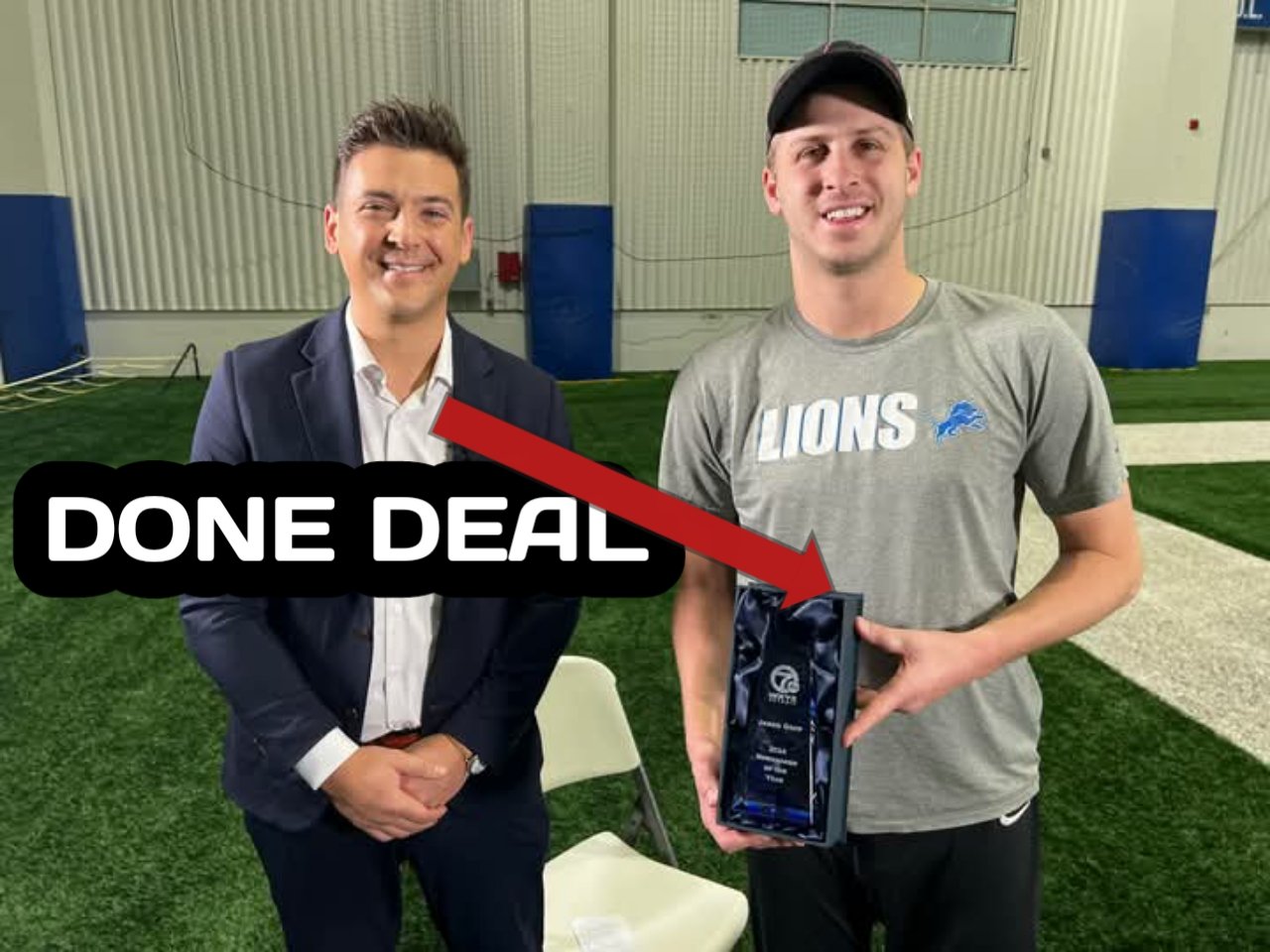 Good news: Jared Goff Detroit Lions quarterback has been awarded WXYZ-TV Channel 7’s 7 Newsmaker of the Year for 2024. .. deal approve👇