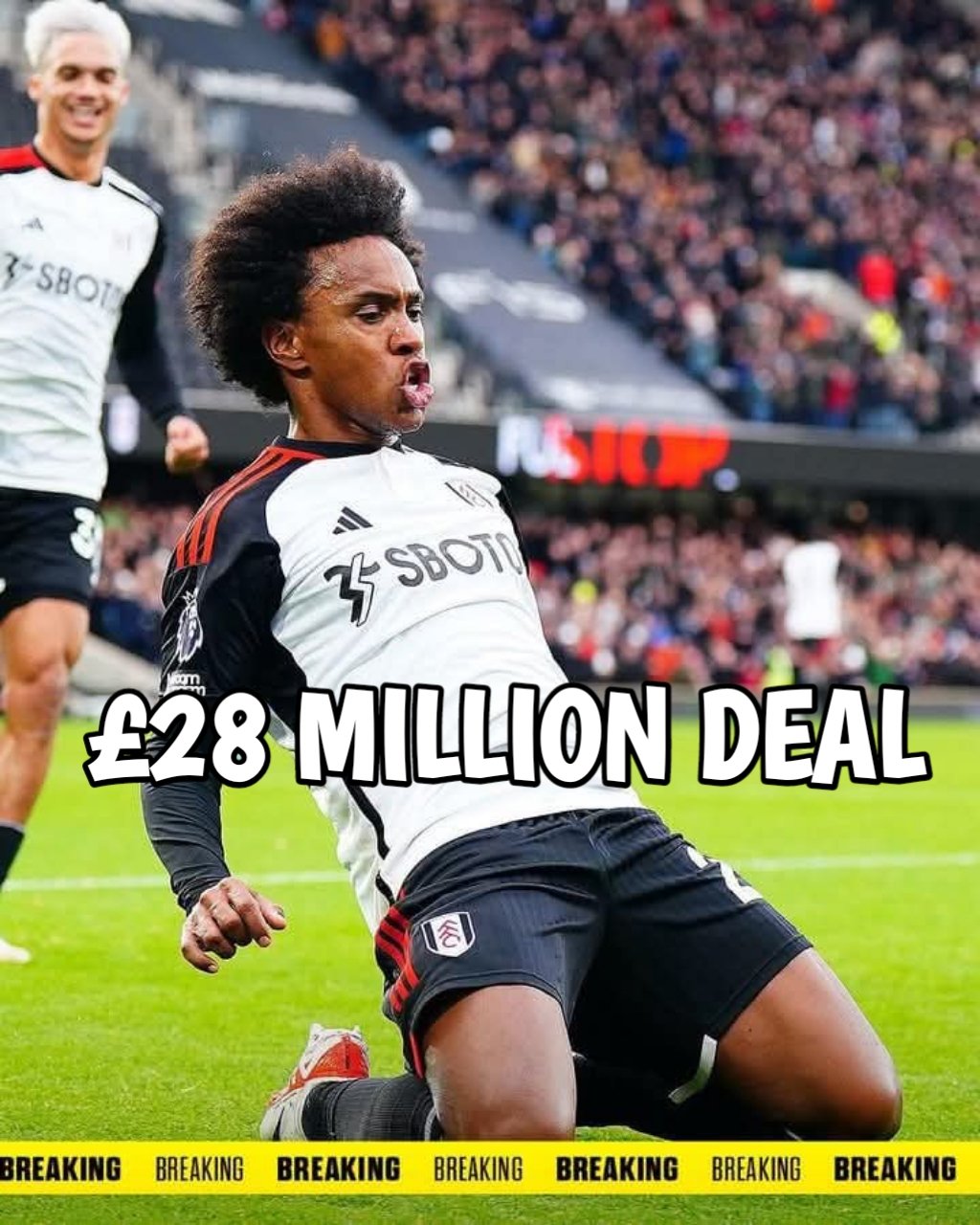 𝐇𝐄𝐑𝐄 𝐖𝐄 𝐆𝐎! Done deal Willian completes his medical and returns to Fulham as free agent After leaving… see more Premier League..