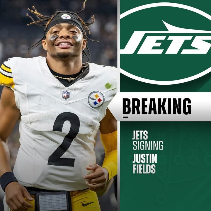 Done deal: Jets have signed QB Justin Fields to two-year, $40M deal with $30M guranteed. See more about it